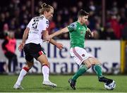 24 February 2020; Gearóid Morrissey of Cork City and Greg Sloggett of Dundalk during the SSE Airtricity League Premier Division match between Dundalk and Cork City at Oriel Park in Dundalk, Louth. Photo by Ben McShane/Sportsfile