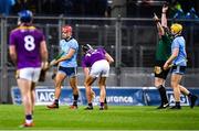 22 February 2020; Eoghan O’Donnell of Dublin is shown a red card by referee Johnny Murphy during the Allianz Hurling League Division 1 Group B Round 4 match between Dublin and Wexford at Croke Park in Dublin. Photo by Eóin Noonan/Sportsfile