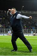 22 February 2020; Wexford manager Davy Fitzgerald celebrates after his side score a late goal during the Allianz Hurling League Division 1 Group B Round 4 match between Dublin and Wexford at Croke Park in Dublin. Photo by Eóin Noonan/Sportsfile