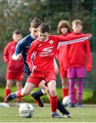 23 February 2020; Action from the U13 SFAI Subway Liam Miller Cup National Championship Final match between Cork SL and DDSL at Mullingar Athletic FC in Gainestown, Co. Westmeath. Photo by Eóin Noonan/Sportsfile