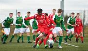 23 February 2020; Action from the U15 SFAI Subway National Championship Final match between Donegal and Cork SL at Mullingar Athletic FC in Gainestown, Co. Westmeath. Photo by Eóin Noonan/Sportsfile