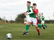 23 February 2020; Action from the U15 SFAI Subway National Championship Final match between Donegal and Cork SL at Mullingar Athletic FC in Gainestown, Co. Westmeath. Photo by Eóin Noonan/Sportsfile