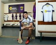 26 February 2020; Wexford hurler Lee Chin at the official announcement of Chadwicks’ naming rights partnership with Wexford GAA that sees the home of Wexford GAA renamed to Chadwicks Wexford Park. Chadwicks is Ireland’s leading supplier of building materials, bathrooms, heating and home & garden products. Photo by Matt Browne/Sportsfile