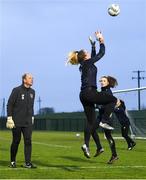 19 February 2020; Jan Willem van Ede with homebase goalkeepers during a Republic of Ireland Women's goalkeeping media session at FAI Headquarters in Abbotstown, Dublin. Photo by Eóin Noonan/Sportsfile