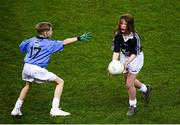 22 February 2020; Action from the cumman Na mbunscoil games at half time of the Allianz Football League Division 1 Round 4 match between Dublin and Donegal at Croke Park in Dublin. Photo by Harry Murphy/Sportsfile