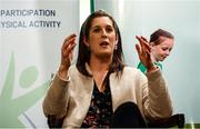 28 February 2020; Former Irish Rugby International Alison Miller speaks during Kildare Sports Partnership’s Back to Basics Seminar at Keadeen Hotel in Newbridge, Kildare. Photo by Harry Murphy/Sportsfile