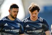 27 February 2020; Josh Murphy, left, and Jack Dunne during a Leinster Rugby captain's run at the RDS Arena in Dublin. Photo by Seb Daly/Sportsfile