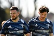 27 February 2020; Josh Murphy, left, and Jack Dunne during a Leinster Rugby captain's run at the RDS Arena in Dublin. Photo by Seb Daly/Sportsfile