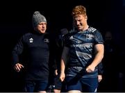 27 February 2020; Seán Cronin, left, and James Tracy during a Leinster Rugby captain's run at the RDS Arena in Dublin. Photo by Seb Daly/Sportsfile