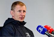 27 February 2020; Head coach Leo Cullen during a Leinster Rugby press conference at the RDS Arena in Dublin. Photo by Seb Daly/Sportsfile