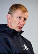 27 February 2020; Head coach Leo Cullen during a Leinster Rugby press conference at the RDS Arena in Dublin. Photo by Seb Daly/Sportsfile
