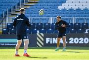 27 February 2020; Jamison Gibson-Park, right, during a Leinster Rugby captain's run at the RDS Arena in Dublin. Photo by Seb Daly/Sportsfile