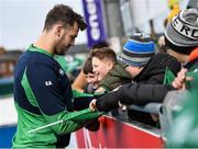 28 February 2020; Caelan Doris following an Ireland Rugby open training session at Energia Park in Donnybrook, Dublin. Photo by Ramsey Cardy/Sportsfile