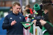 28 February 2020; Keith Earls following an Ireland Rugby open training session at Energia Park in Donnybrook, Dublin. Photo by Ramsey Cardy/Sportsfile