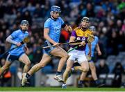 22 February 2020; Seán Moran of Dublin in action against Diarmuid O’Keeffe of Wexford during the Allianz Hurling League Division 1 Group B Round 4 match between Dublin and Wexford at Croke Park in Dublin. Photo by Sam Barnes/Sportsfile