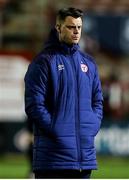 28 February 2020; Shelbourne manager Ian Morris prior to the SSE Airtricity League Premier Division match between Shelbourne and St Patrick's Athletic at Tolka Park in Dublin. Photo by Michael P Ryan/Sportsfile