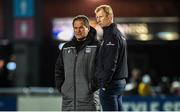 28 February 2020; Leinster head coach Leo Cullen and Glasgow Warriors head coach Dave Rennie in conversation prior to the Guinness PRO14 Round 13 match between Leinster and Glasgow Warriors at the RDS Arena in Dublin. Photo by Diarmuid Greene/Sportsfile