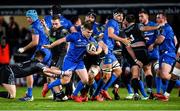 28 February 2020; Luke McGrath of Leinster is tackled by George Horne and Matt Fagerson of Glasgow Warriors during the Guinness PRO14 Round 13 match between Leinster and Glasgow Warriors at the RDS Arena in Dublin. Photo by Diarmuid Greene/Sportsfile