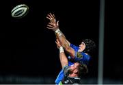 28 February 2020; Ryan Baird of Leinster wins possession in a line-out ahead of Ryan Wilson of Glasgow Warriors during the Guinness PRO14 Round 13 match between Leinster and Glasgow Warriors at the RDS Arena in Dublin. Photo by Diarmuid Greene/Sportsfile