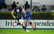 28 February 2020; James Lowe of Leinster scores his side's third try during the Guinness PRO14 Round 13 match between Leinster and Glasgow Warriors at the RDS Arena in Dublin. Photo by Diarmuid Greene/Sportsfile