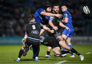 28 February 2020; Scott Fardy of Leinster is tackled by Tommy Seymour of Glasgow Warriors during the Guinness PRO14 Round 13 match between Leinster and Glasgow Warriors at the RDS Arena in Dublin. Photo by Ramsey Cardy/Sportsfile