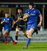 28 February 2020; Ryan Baird of Leinster on his way to scoring his side's sixth try during the Guinness PRO14 Round 13 match between Leinster and Glasgow Warriors at the RDS Arena in Dublin. Photo by Diarmuid Greene/Sportsfile