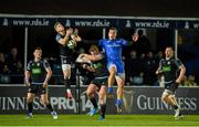 28 February 2020; Kyle Steyn of Glasgow Warriors in action against James Lowe of Leinster during the Guinness PRO14 Round 13 match between Leinster and Glasgow Warriors at the RDS Arena in Dublin. Photo by Diarmuid Greene/Sportsfile