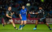 28 February 2020; Harry Byrne of Leinster in action against Tom Gordon and Niko Matawalu of Glasgow Warriors during the Guinness PRO14 Round 13 match between Leinster and Glasgow Warriors at the RDS Arena in Dublin. Photo by Diarmuid Greene/Sportsfile