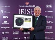 28 February 2020; Alan Lewis who was presented with the Cricket Writers of Ireland Hall of Fame at the Turkish Airlines Irish Cricket Awards 2020 at The Marker Hotel in Dublin. Photo by Matt Browne/Sportsfile