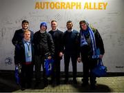 28 February 2020; Leinster players Vakh Abdaladze, Rory O'Loughlin and Rob Kearney in Autograph Alley at the Guinness PRO14 Round 13 match between Leinster and Glasgow Warriors at the RDS Arena in Dublin. Photo by Ramsey Cardy/Sportsfile