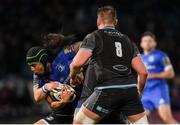 28 February 2020; Joe Tomane of Leinster is tackled by George Horne of Glasgow Warriors during the Guinness PRO14 Round 13 match between Leinster and Glasgow Warriors at the RDS Arena in Dublin. Photo by Ramsey Cardy/Sportsfile