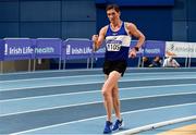 29 February 2020; Brendan Boyce of Finn Valley AC, Donegal, competing in the Senior Men's 5k Walk event during day one of the Irish Life Health National Senior Indoor Athletics Championships at the National Indoor Arena in Abbotstown in Dublin. Photo by Sam Barnes/Sportsfile