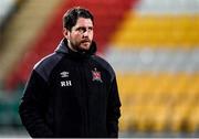 28 February 2020; Dundalk assistant head coach Ruaidhri Higgins ahead of the SSE Airtricity League Premier Division match between Shamrock Rovers and Dundalk at Tallaght Stadium in Dublin. Photo by Ben McShane/Sportsfile