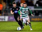28 February 2020; Jack Byrne of Shamrock Rovers and Cammy Smith of Dundalk during the SSE Airtricity League Premier Division match between Shamrock Rovers and Dundalk at Tallaght Stadium in Dublin. Photo by Ben McShane/Sportsfile