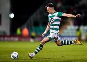 28 February 2020; Aaron McEneff of Shamrock Rovers during the SSE Airtricity League Premier Division match between Shamrock Rovers and Dundalk at Tallaght Stadium in Dublin. Photo by Ben McShane/Sportsfile