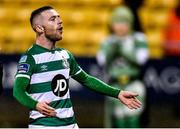 28 February 2020; Jack Byrne of Shamrock Rovers celebrates following the SSE Airtricity League Premier Division match between Shamrock Rovers and Dundalk at Tallaght Stadium in Dublin. Photo by Ben McShane/Sportsfile