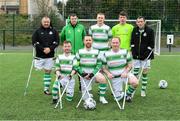 29 February 2020; The Shamrock Rovers team before The Megazyme Irish Amputee Football Association National League Round 3 match between Shamrock Rovers and Partick Thistle at Shamrock Rovers Academy in Roadstone Sports Complex, Dublin. Photo by Matt Browne/Sportsfile