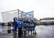 29 February 2020; Dublin supporters prior to the Allianz Football League Division 1 Round 5 match between Tyrone and Dublin at Healy Park in Omagh, Tyrone. Photo by David Fitzgerald/Sportsfile