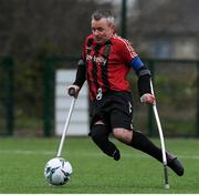 29 February 2020; Garry Hoey of Bohemians during The Megazyme Irish Amputee Football Association National League Round 3 match between Shamrock Rovers and Bohemians at Shamrock Rovers Academy in Roadstone Sports Complex, Dublin. Photo by Matt Browne/Sportsfile