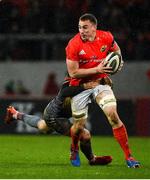 29 February 2020; Tommy O'Donnell of Munster is tackled by Steffan Hughes of Scarlets during the Guinness PRO14 Round 13 match between Munster and Scarlets at Thomond Park in Limerick. Photo by Diarmuid Greene/Sportsfile