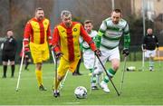 29 February 2020; Partick Thistle in action against  Shamrock Rovers during The Megazyme Irish Amputee Football Association National League Round 3 match between Shamrock Rovers and Partick Thistle at Shamrock Rovers Academy in Roadstone Sports Complex, Dublin. Photo by Matt Browne/Sportsfile