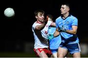 29 February 2020; Brian Howard of Dublin in action against Michael O'Neill of Tyrone during the Allianz Football League Division 1 Round 5 match between Tyrone and Dublin at Healy Park in Omagh, Tyrone. Photo by David Fitzgerald/Sportsfile