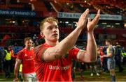 29 February 2020; Mike Haley of Munster applauds supporters after the Guinness PRO14 Round 13 match between Munster and Scarlets at Thomond Park in Limerick. Photo by Diarmuid Greene/Sportsfile