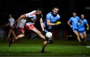 29 February 2020; Darren McCurry of Tyrone in action against Ciarán Kilkenny of Dublin during the Allianz Football League Division 1 Round 5 match between Tyrone and Dublin at Healy Park in Omagh, Tyrone. Photo by David Fitzgerald/Sportsfile