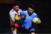 29 February 2020; Kevin McManamon of Dublin in action against Rory Brennan of Tyrone during the Allianz Football League Division 1 Round 5 match between Tyrone and Dublin at Healy Park in Omagh, Tyrone. Photo by Oliver McVeigh/Sportsfile