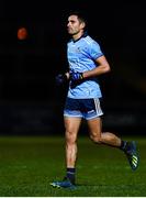 29 February 2020; Niall Scully of Dublin leaves the pitch after receiving a black card from Referee Cormac Reilly during the Allianz Football League Division 1 Round 5 match between Tyrone and Dublin at Healy Park in Omagh, Tyrone. Photo by David Fitzgerald/Sportsfile