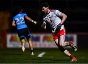 29 February 2020; Rory Brennan of Tyrone celebrates after scoring his side's first goal during the Allianz Football League Division 1 Round 5 match between Tyrone and Dublin at Healy Park in Omagh, Tyrone. Photo by David Fitzgerald/Sportsfile