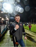 29 February 2020; Cathal McShane of Tyrone celebrates following the Allianz Football League Division 1 Round 5 match between Tyrone and Dublin at Healy Park in Omagh, Tyrone. Photo by David Fitzgerald/Sportsfile