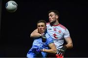 29 February 2020; Brian Kennedy of Tyrone in action against Paul Mannion of Dublin during the Allianz Football League Division 1 Round 5 match between Tyrone and Dublin at Healy Park in Omagh, Tyrone. Photo by David Fitzgerald/Sportsfile