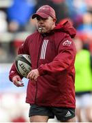 29 February 2020; Munster defence coach JP Ferreira ahead of the Guinness PRO14 Round 13 match between Munster and Scarlets at Thomond Park in Limerick. Photo by Ramsey Cardy/Sportsfile